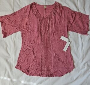 O'Neill Women's Pink Lace Blouse
